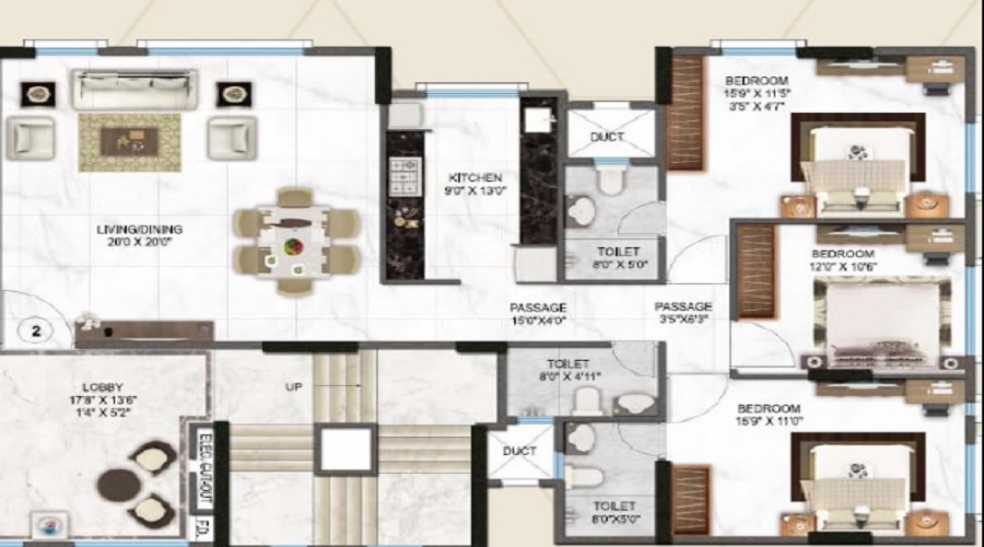 Concrete Sai Sansar Floor Plan