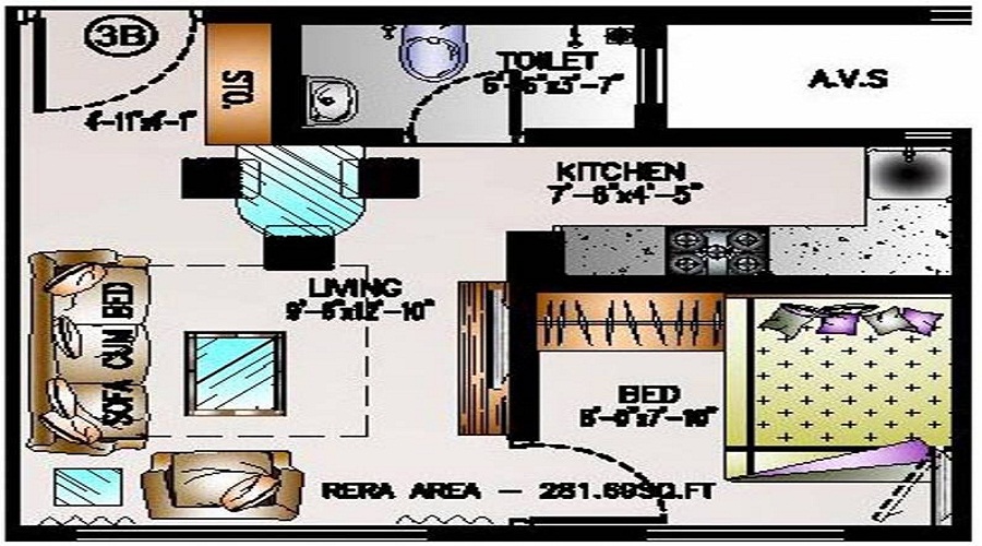 Tharwani Vedant Solitaire Floor Plan