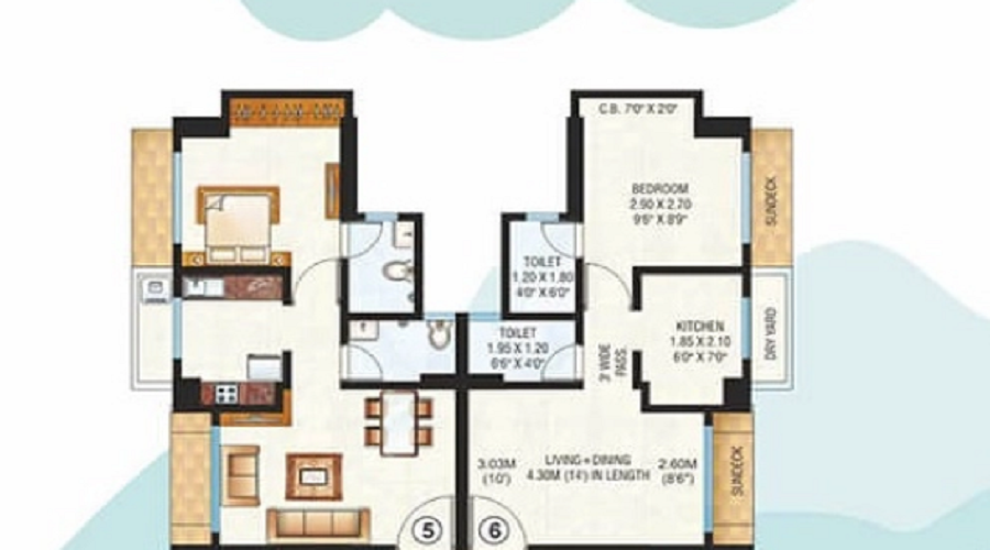 Raunak Unnathi Woods Phase 1 And 2 Floor Plan