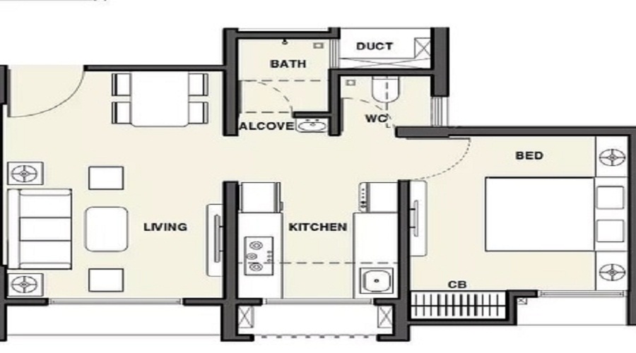 Rustomjee Virar Avenue L1 L2 And L4 Wing G Floor Plan