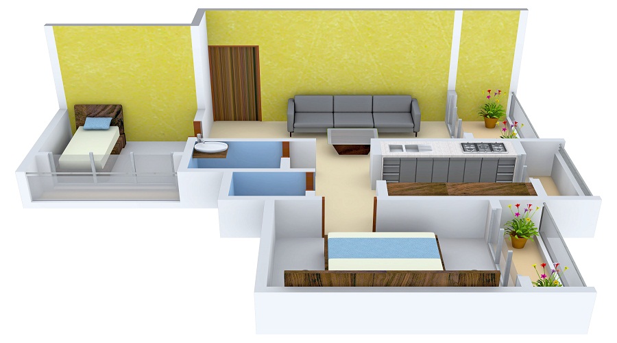 Lodha Orchid M N O Floor Plan