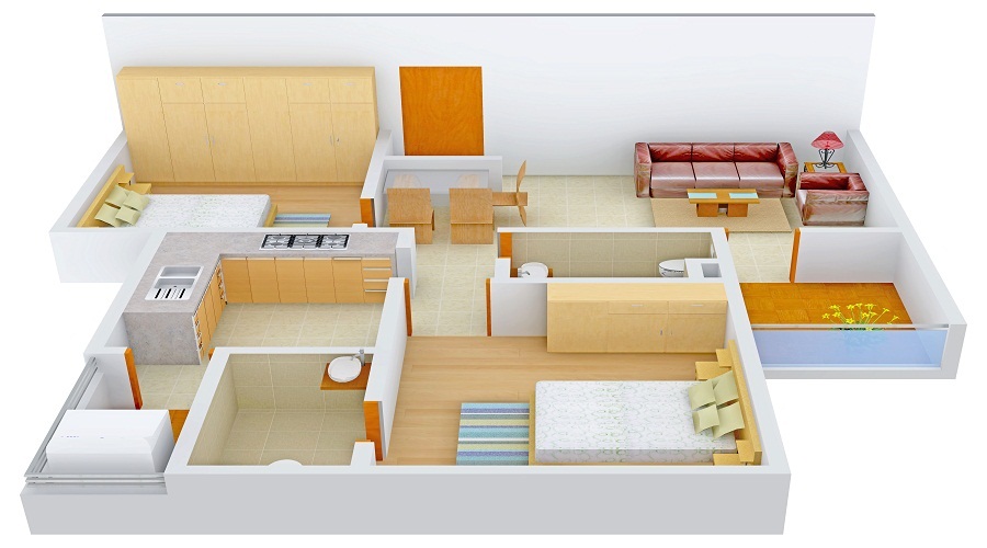 Akruti Konark Floor Plan