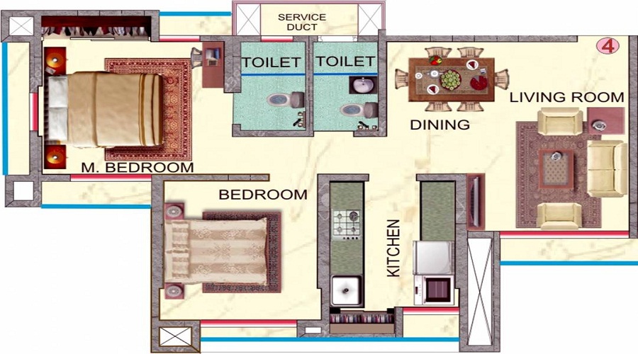 Vardhaman Vatika Building E Floor Plan