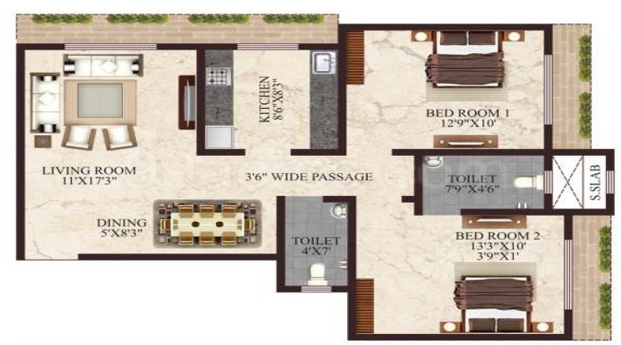 Safal Shree Saraswati CHSL Plot 8B Floor Plan