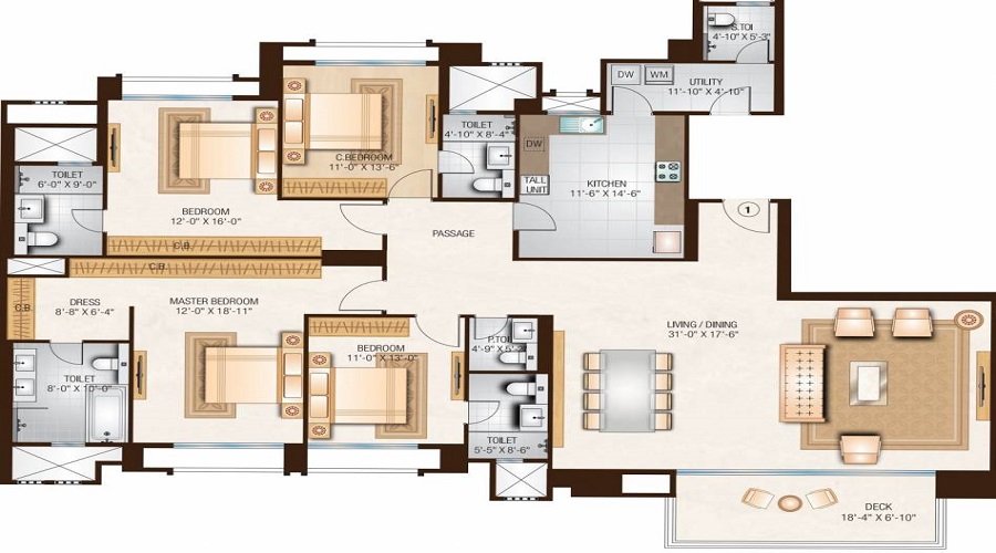 Hiranandani Eagleton Floor Plan