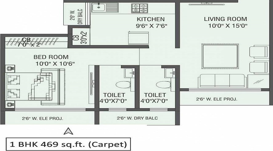 Saptashree Heights Floor Plan