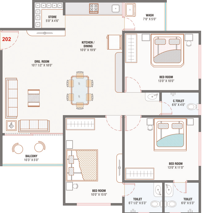 Sarang Lakeview Floor Plan