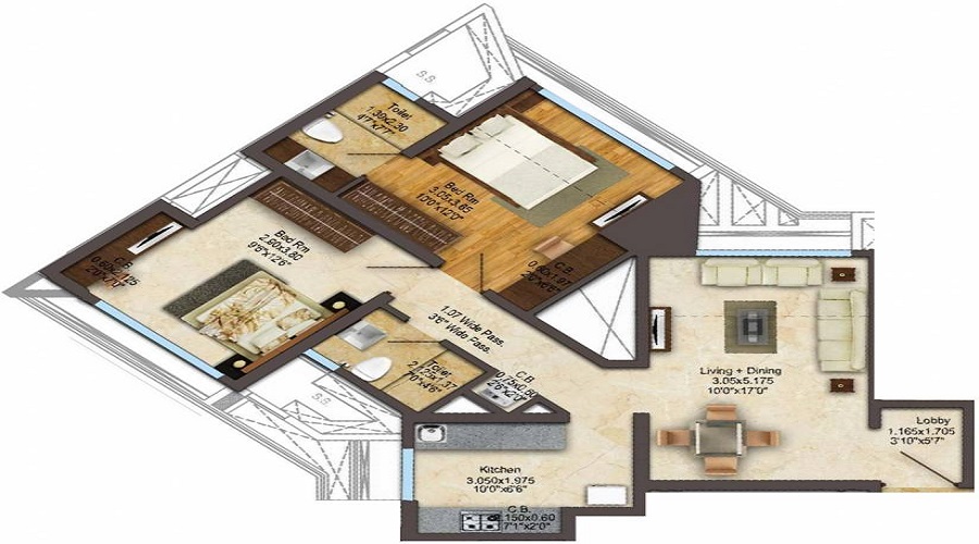 ACME Gingelia Residential Floor Plan