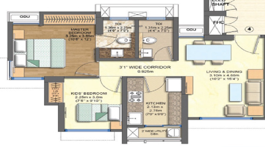 Wadhwa Ornella Floor Plan