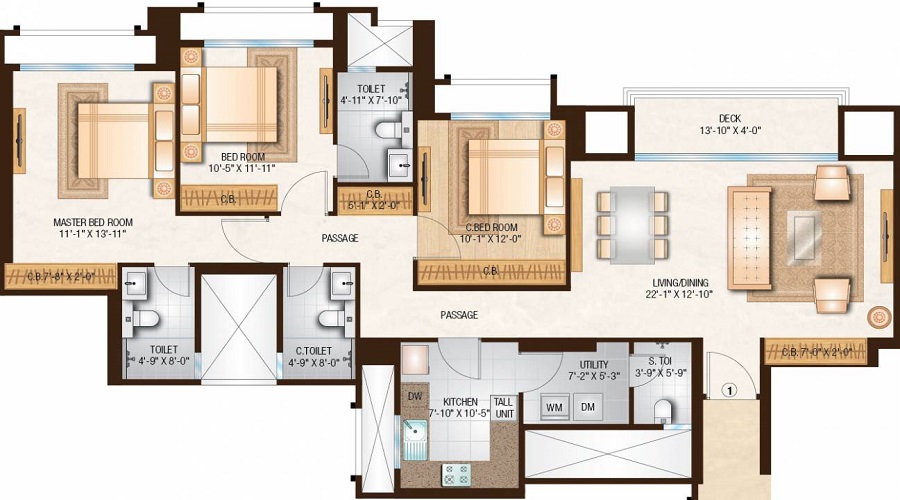Hiranandani Preston Floor Plan