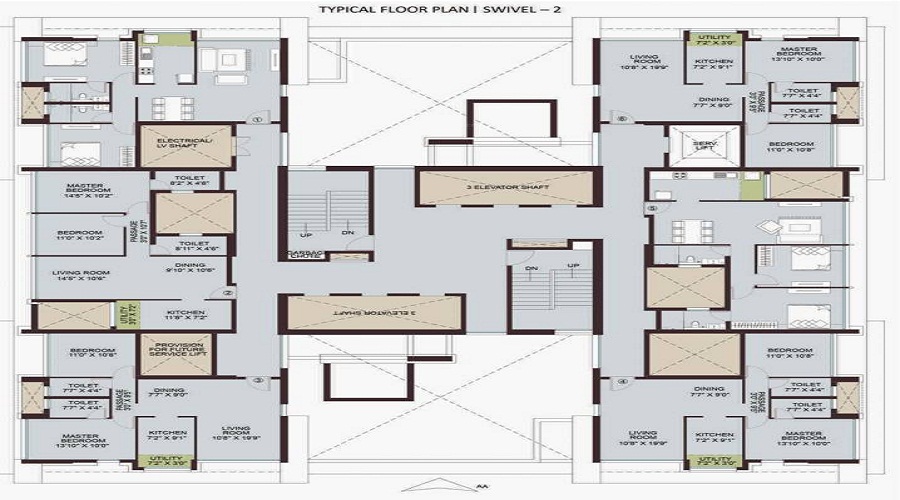 Adhiraj Samyama Tower 1C Floor Plan