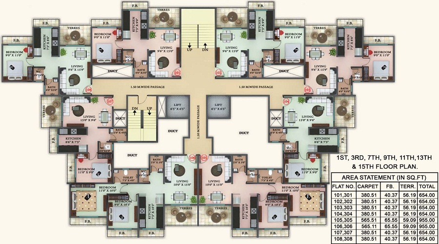 B G Patil Nanu Park Floor Plan
