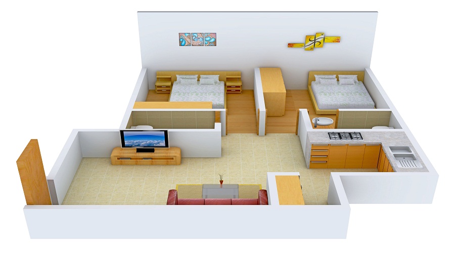 HDIL Whispering Tower A B C D Floor Plan