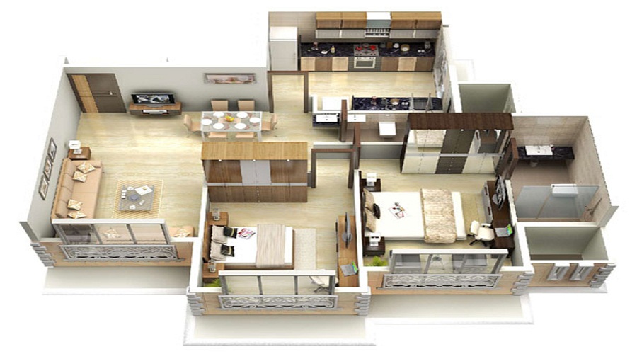 Geopreneur Mayur Phase II 16th To 19th Floor Floor Plan