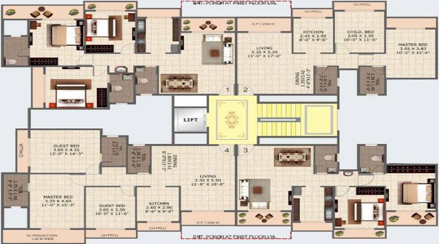Tharwani Realty Solitaire Phase II Floor Plan