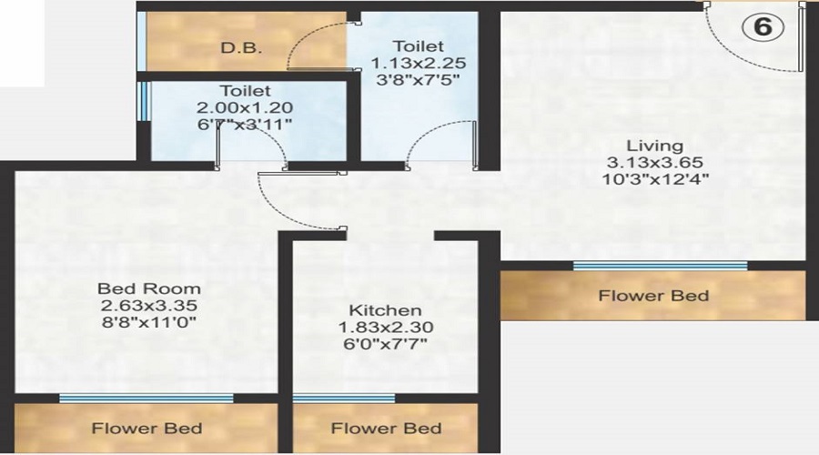 Raunak Residency Floor Plan