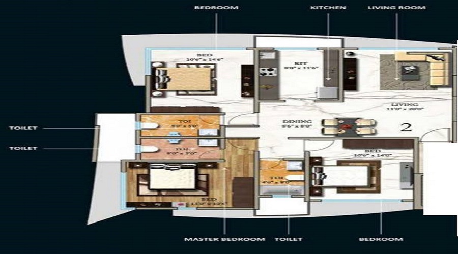 Aayush Poornima Floor Plan