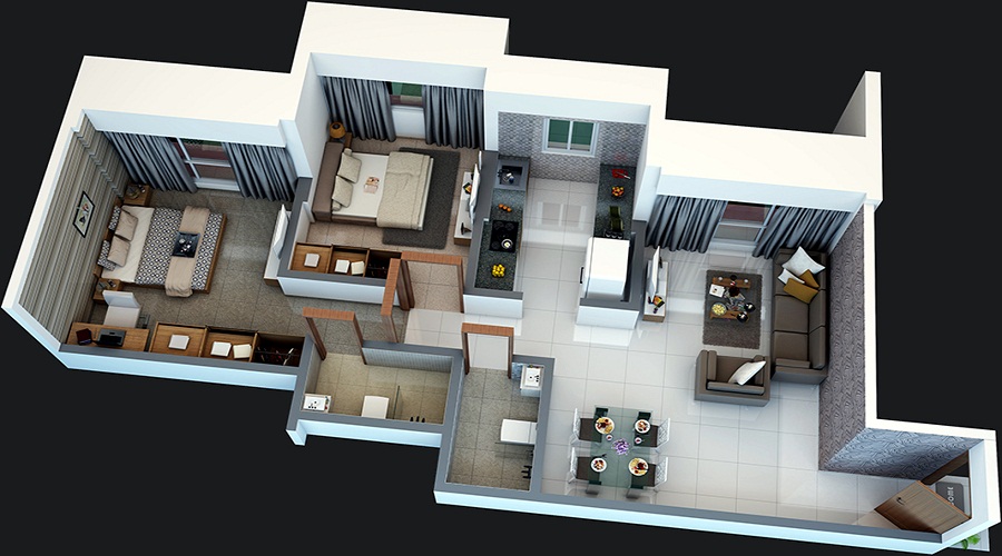 Adhiraj Samyama Tower 1B Floor Plan