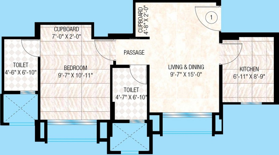 Hiranandani Fortuna B Floor Plan