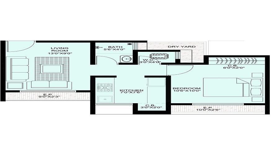 Reputed Sai Sangam Apartment Floor Plan