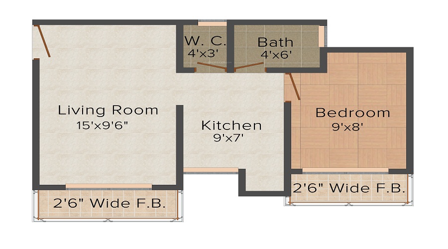Reputed Sai Dham Apartment Floor Plan