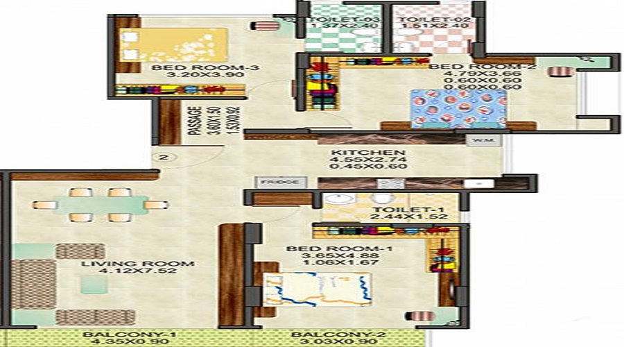 Vikas Empress Floor Plan