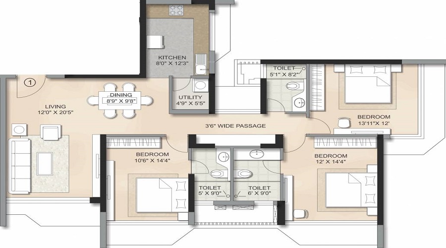 Atul Kalpataru Regalia Floor Plan
