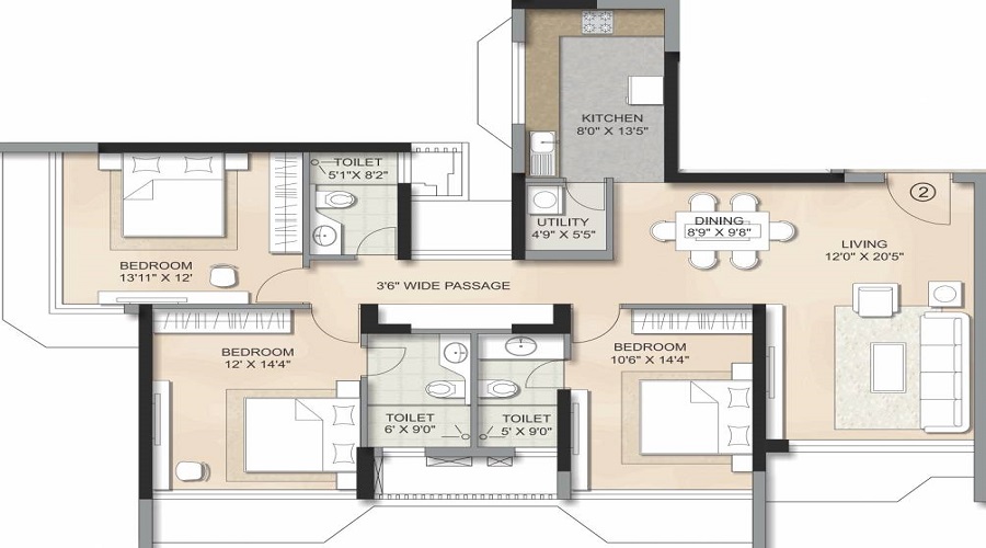 Atul Kalpataru Regalia Floor Plan
