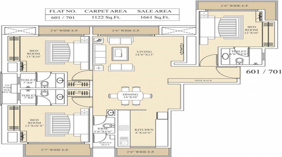 Ace Pinak Gold Floor Plan