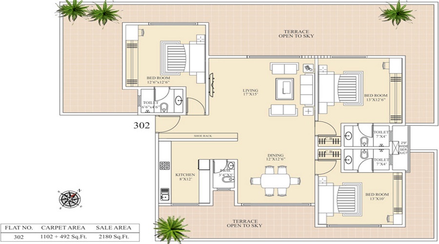 Ace Pinak Gold Floor Plan