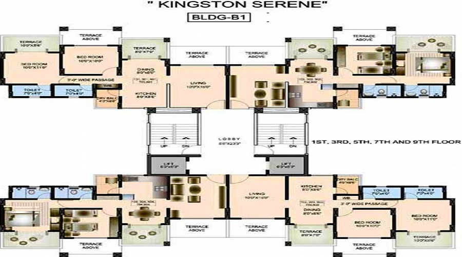 Vedant Kingston Serene B1 Building Phase 1 Floor Plan