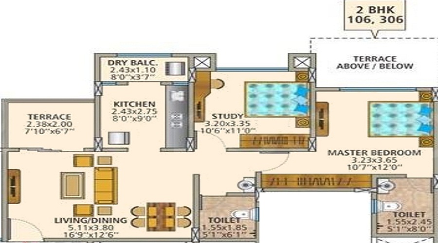 DSK Vidyanagari Phase II Floor Plan