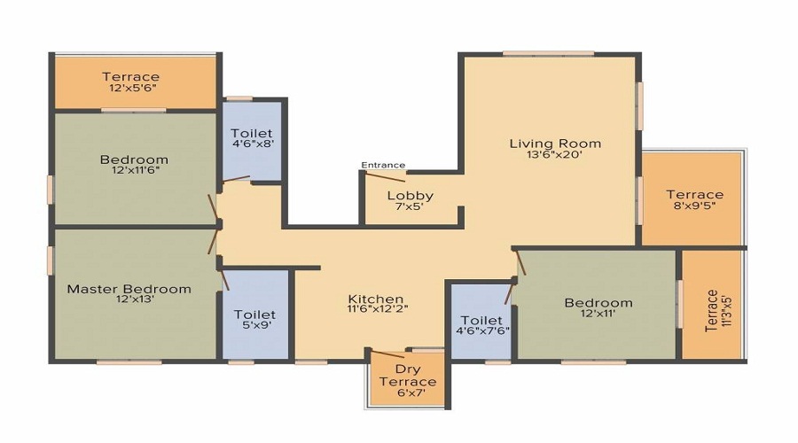 Vastu Buildcorp Nirvana Dreams Floor Plan
