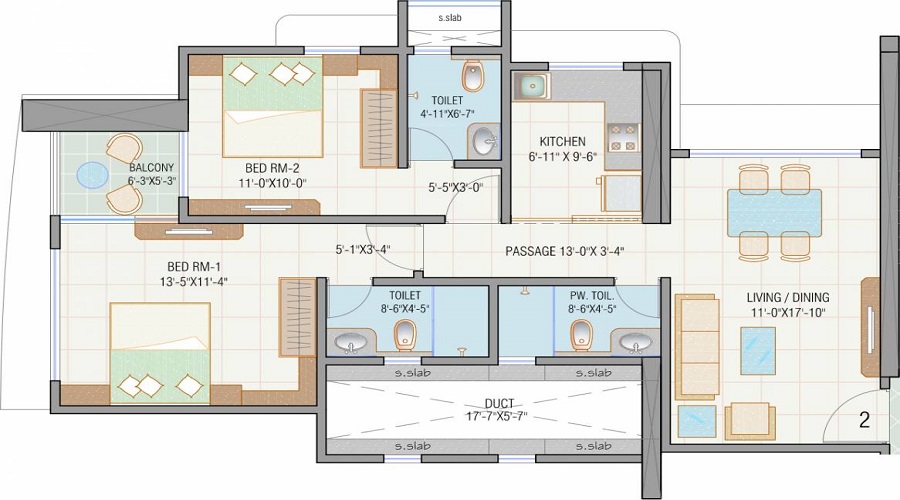 MJ Shah Arihant Towers Floor Plan