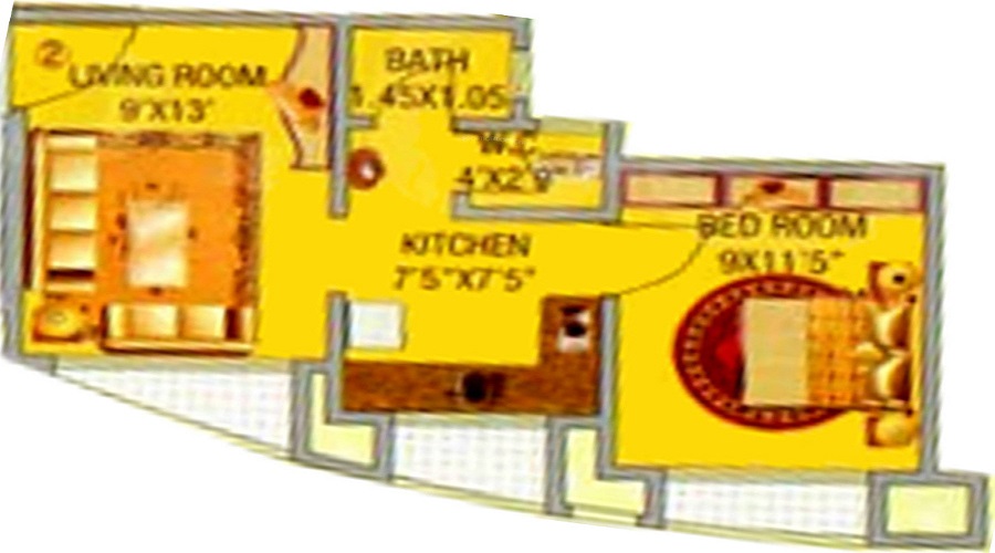 Gauda Bhakti Heights Floor Plan