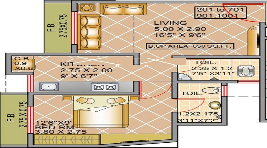 Virat Groups Green Avenue Floor Plan