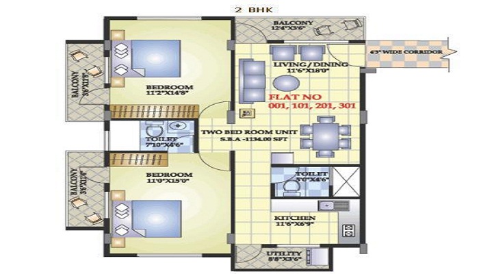 Aashrayaa Marvel Floor Plan