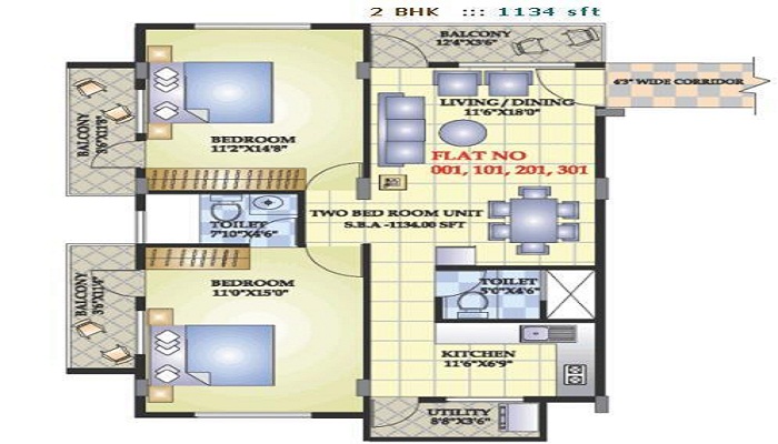Aashrayaa Marvel Floor Plan