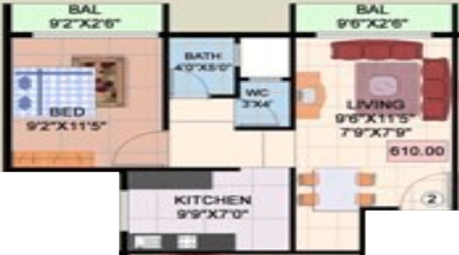Miyas Disha Apartment Floor Plan