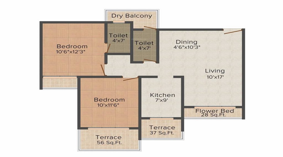 Shree Balaji Om Harmony Floor Plan