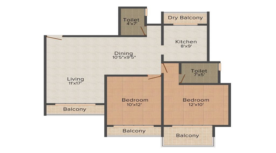 Paradise Sai Jewels Floor Plan