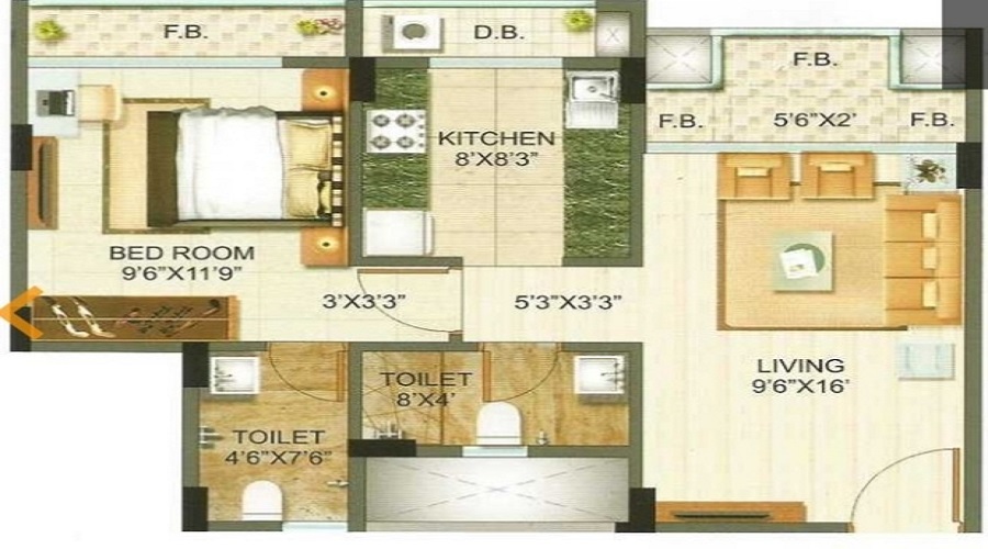 Poonam Avenue Floor Plan