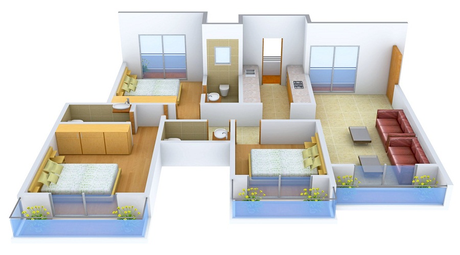 Bhoomi Ekta Garden Phase I Floor Plan