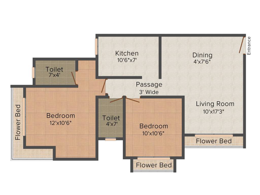Gurukripa Dhruv Heights Floor Plan