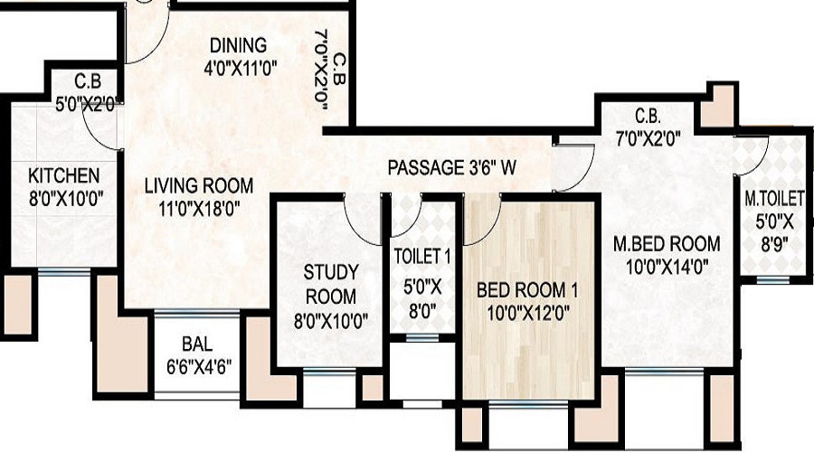 Hiranandani Cardinal Floor Plan