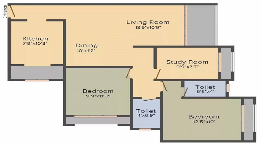 Lokhandwala Fountain Heights Floor Plan