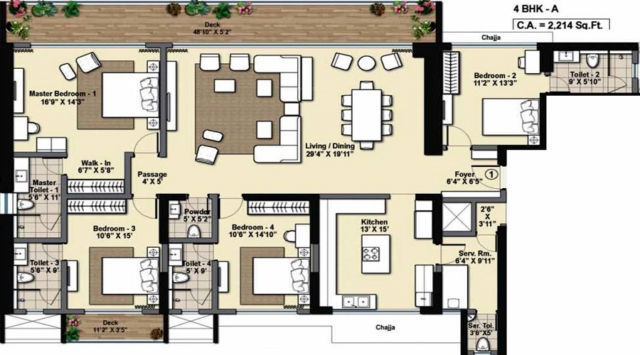 Raheja Reflections Odyssey Floor Plan