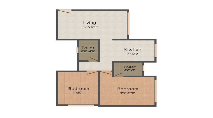 Poddar Samadhan Apartments Floor Plan
