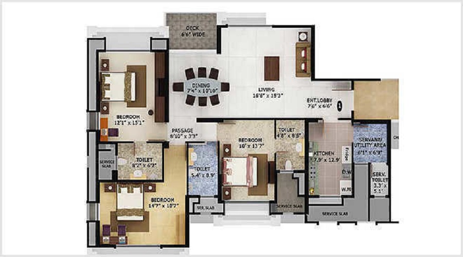 Mahindra Eminente Floor Plan