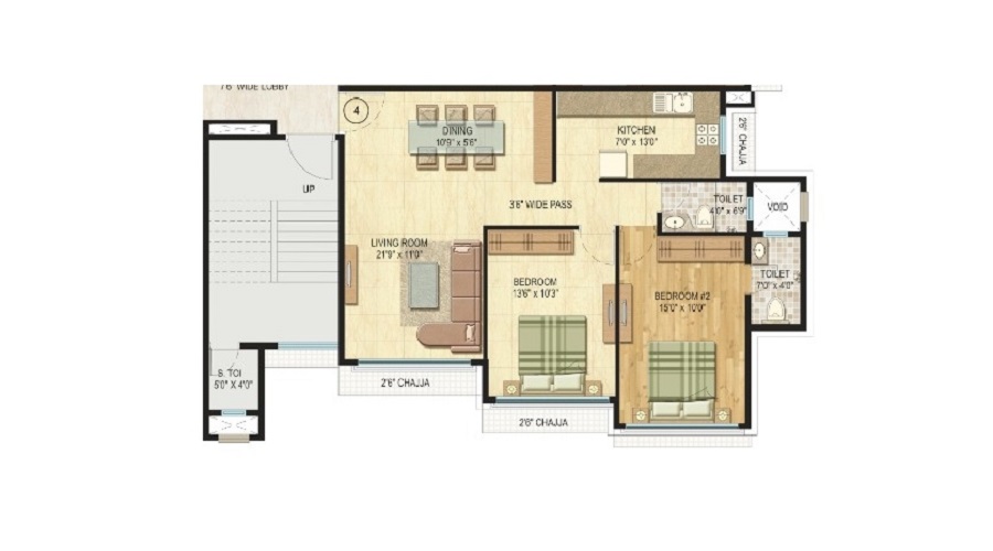 Vijay Khetan Krishna Residences Floor Plan